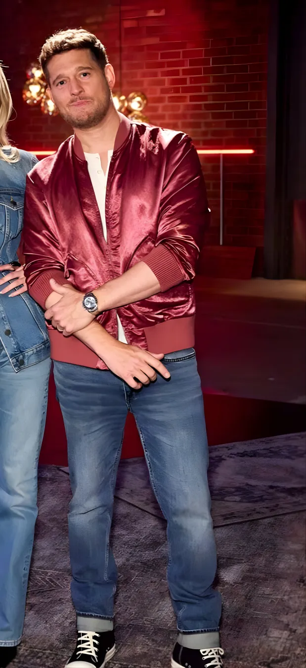Michael Bublé’s Red Bomber Jackets